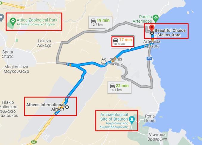 דירות ארטמידה Beautiful Choice - Near Athens Airport - 50M From The Sea - Iq+ מראה חיצוני תמונה